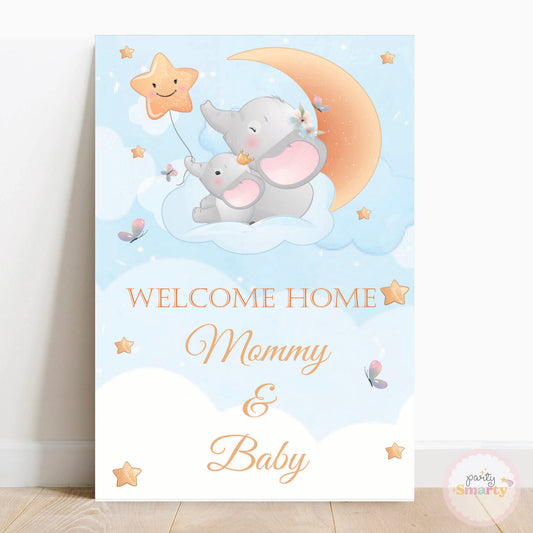 Baby Elephant Baby Welcome - Welcome Board