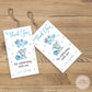 Elephant Blue Thank You Tags - Set of 22