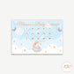 Elephant Baby Shower Housie Ticket - Set of 15