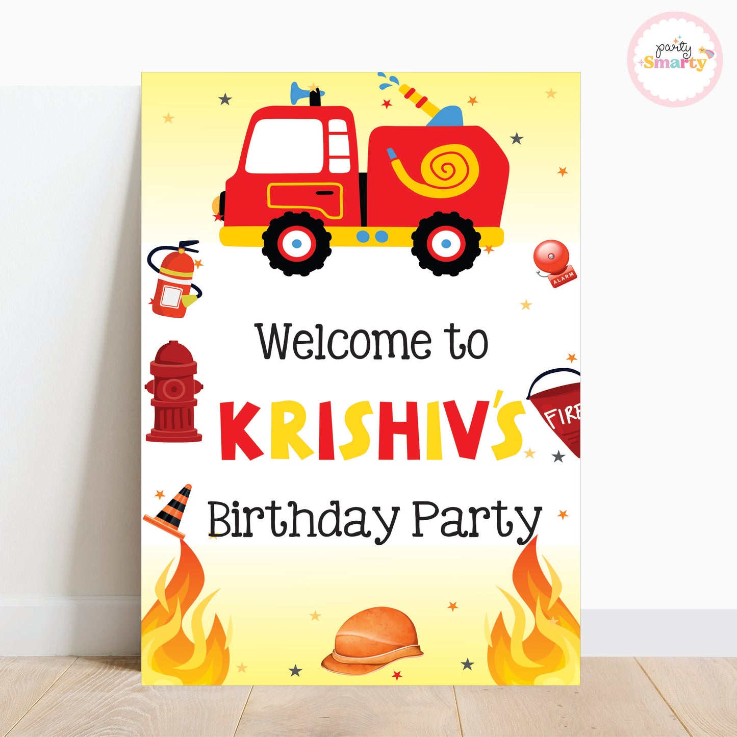 Firetruck Welcome Board