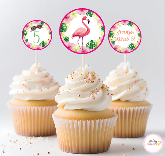 Flamingo Cupcake Topper