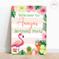 Flamingo Welcome Board