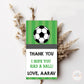 Football Thank You Tags - Set of 22