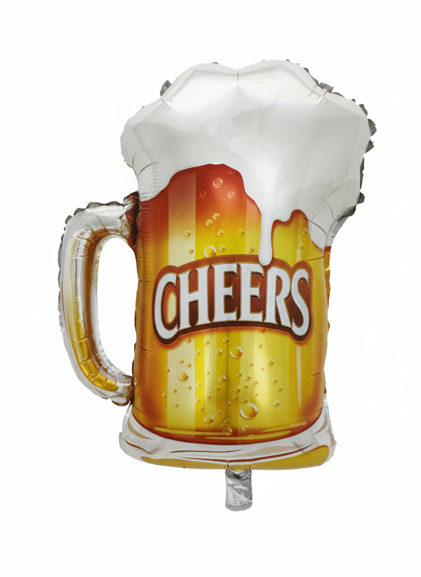 Beer Glass Cheers Foil Theme Balloons (Set of 1)