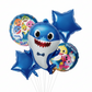 Blue Baby Shark Foil Theme Balloons (Set of 5)