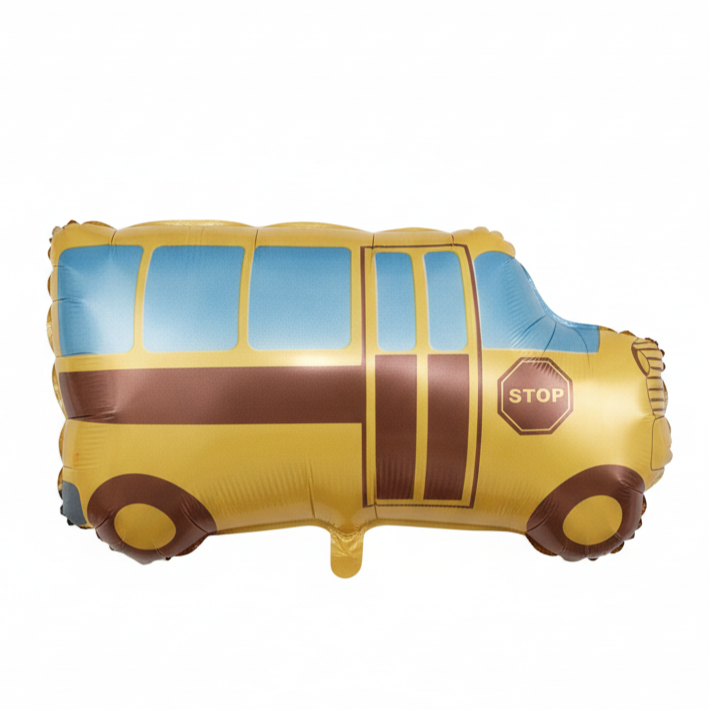 School Bus Foil Theme Balloon (Set of 1)