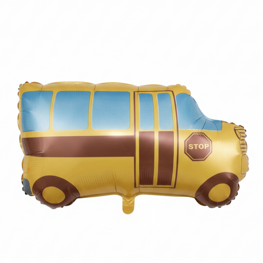 School Bus Foil Theme Balloon (Set of 1)