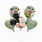 Mickey Pastel Green Foil Theme Balloons (Set of 5)