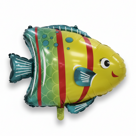 Green Yellow Fish Foil Theme Balloons (Set of 1)