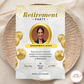 Gold & White Elegant Retirement Invite