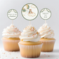 Green Teddy Cupcake Toppers (Set Of 12)