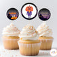 Halloween Birthday Cupcake Topper