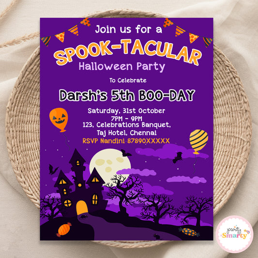 Halloween Birthday Invite