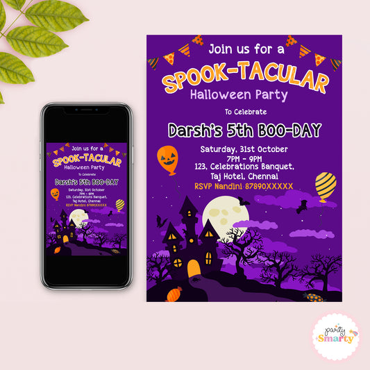 Halloween Birthday Invite