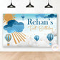 Hot Air Balloon Blue Backdrop