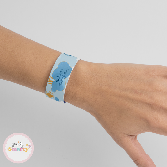 Hot Air Balloon Blue Wrist Band