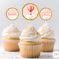 Hot Air Balloon Pink Cupcake Topper