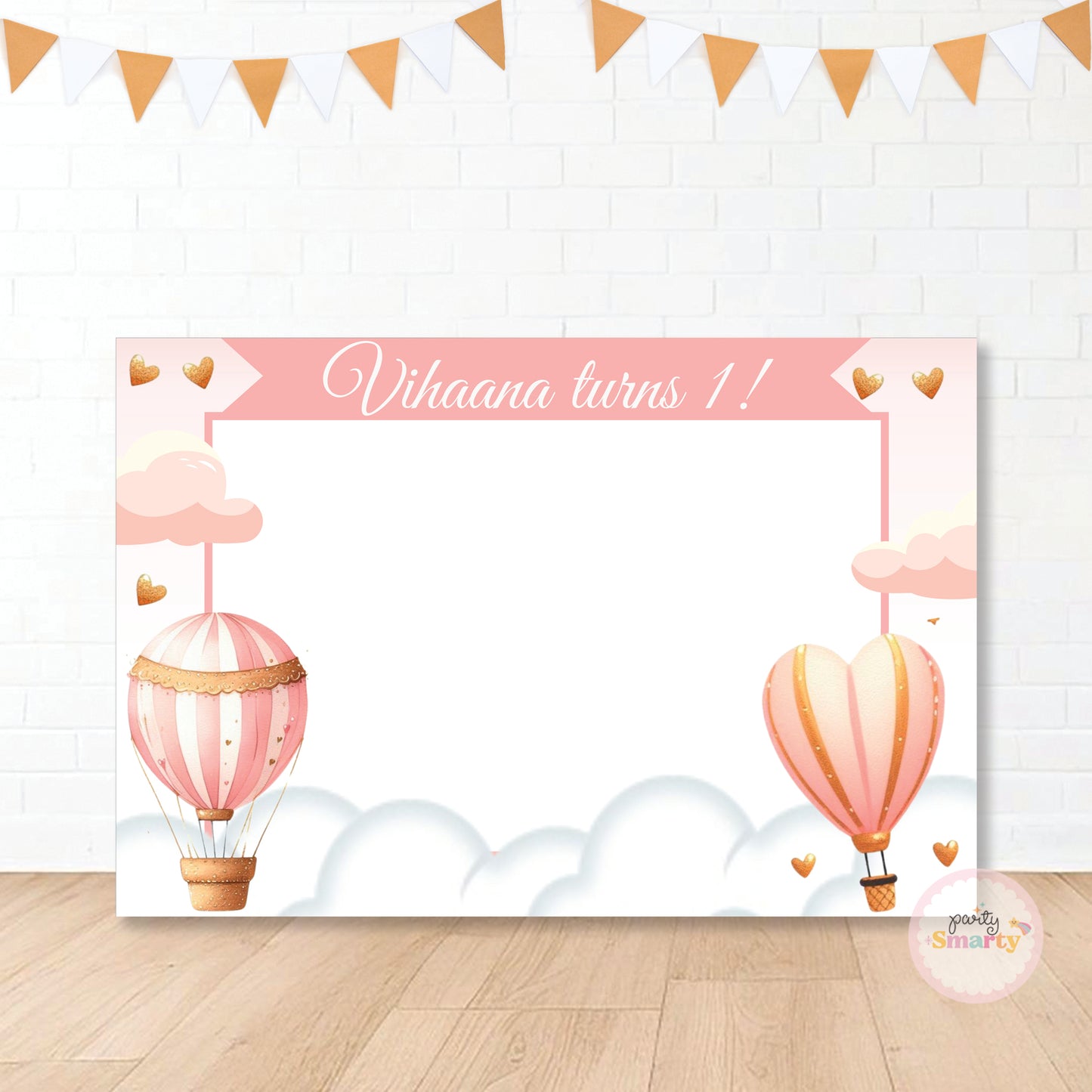 Hot Air Balloon Pink Photobooth