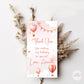 Hot Air Balloon Pink Thank You Tags - Set of 22