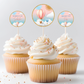 Hot Air Balloon Cupcake Toppers (Set Of 12)