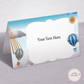 Hot Air Balloon Blue Food Tags - Set of 12