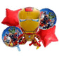 Ironman Foil Theme Balloons (Set of 5)