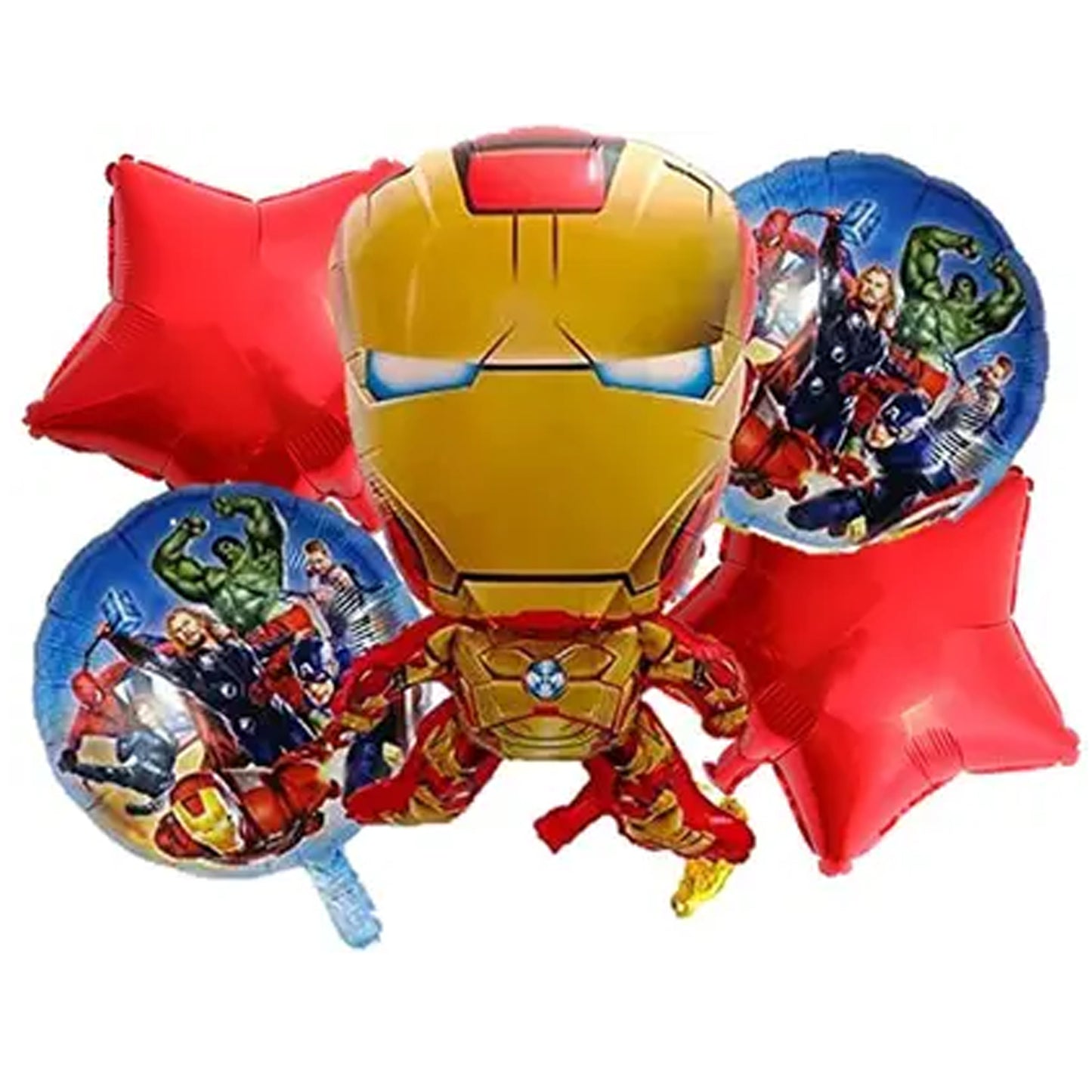 Ironman Foil Theme Balloons (Set of 5)