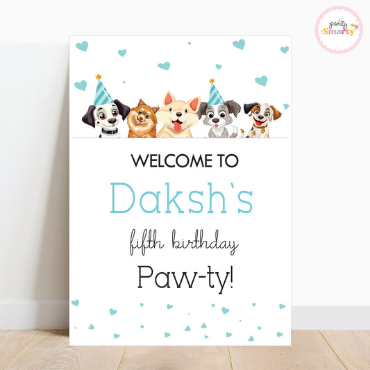 Let's Paw-ty! Welcome Board