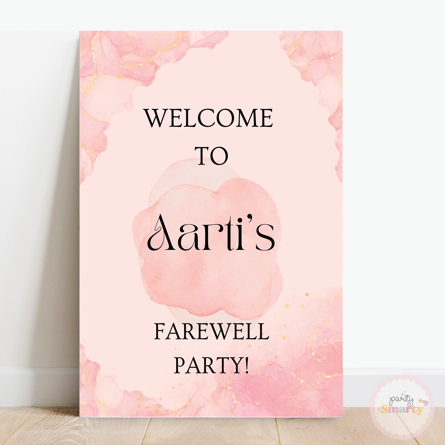 Pink Retirement Party Welcome Board