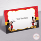 Mickey Mouse Food Tags - Set of 12