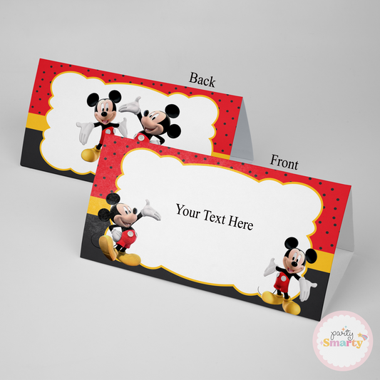 Mickey Mouse Food Tags