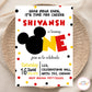 Mickey Mouse Invite