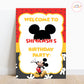 Mickey Mouse Welcome Board