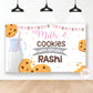 Milk & Cookies Pink Backdrop