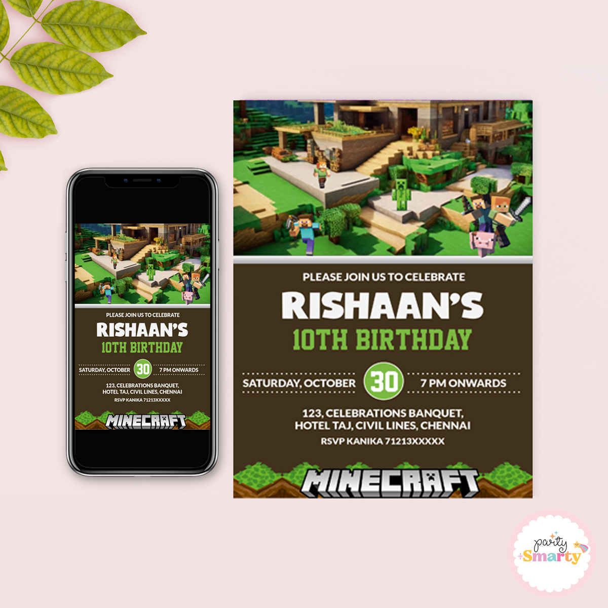 Minecraft Invite Code Example Minecraft Invite – Party Smarty