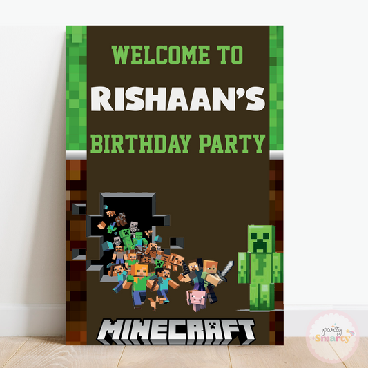 Minecraft Welcome Board