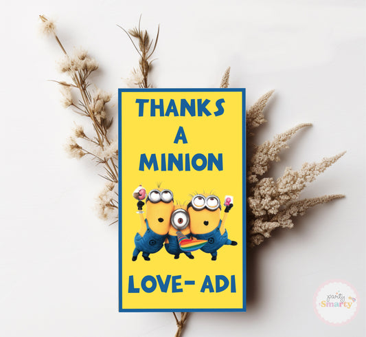 Minion Thank You Tag