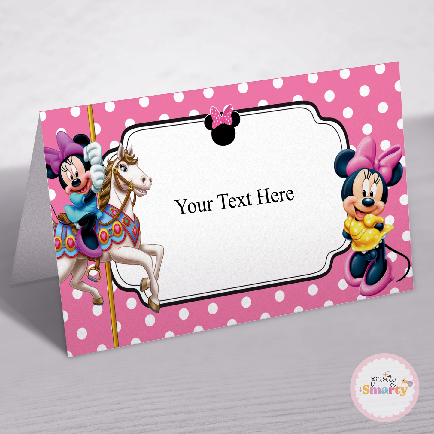 Minnie Mouse Food Tags