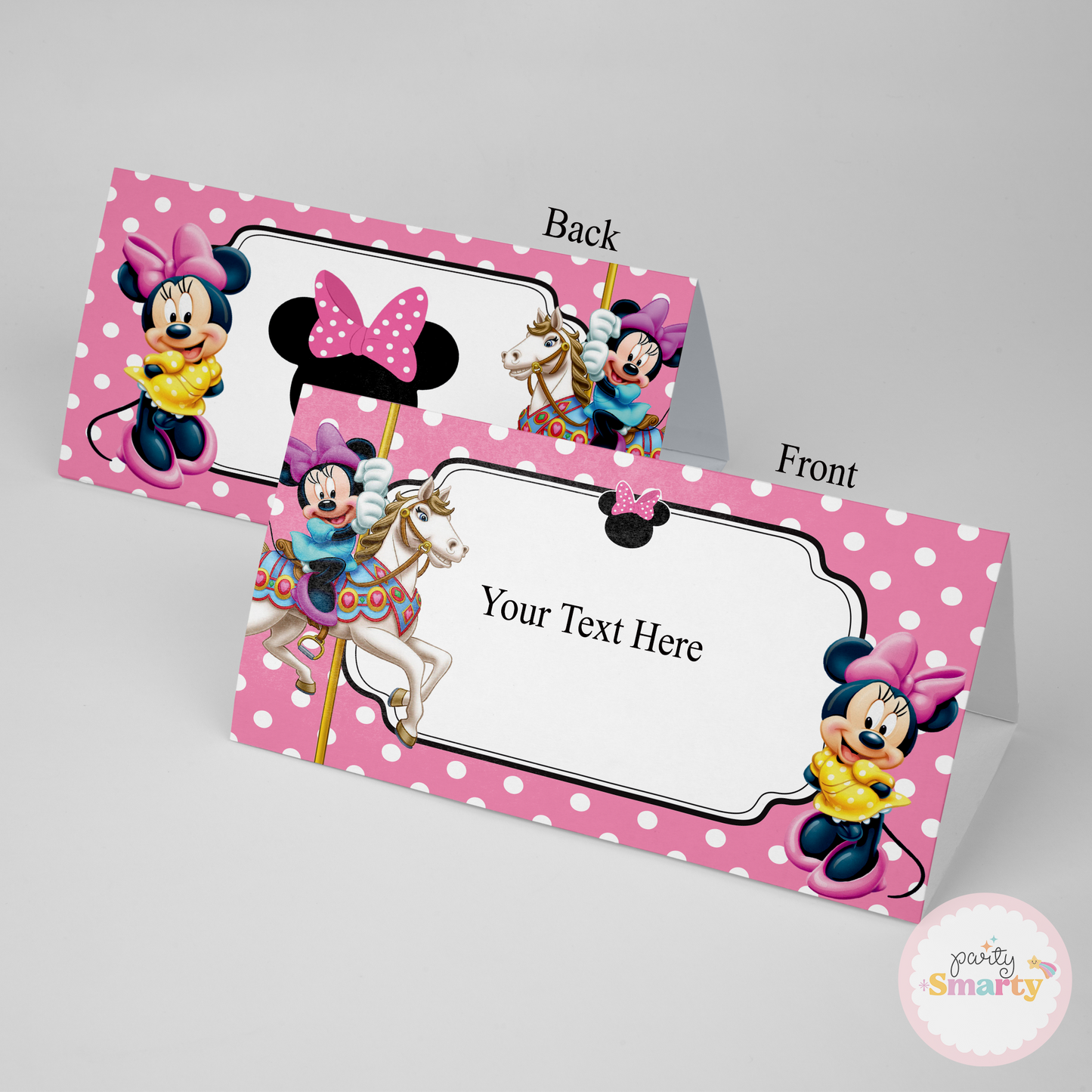 Minnie Mouse Food Tags