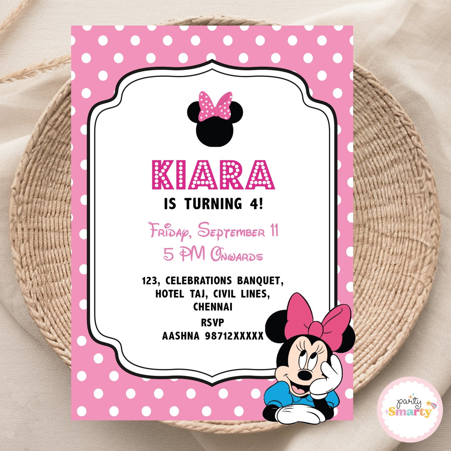 Minnie Mouse Invite