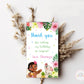 Moana Thank You Tags - Set of 22