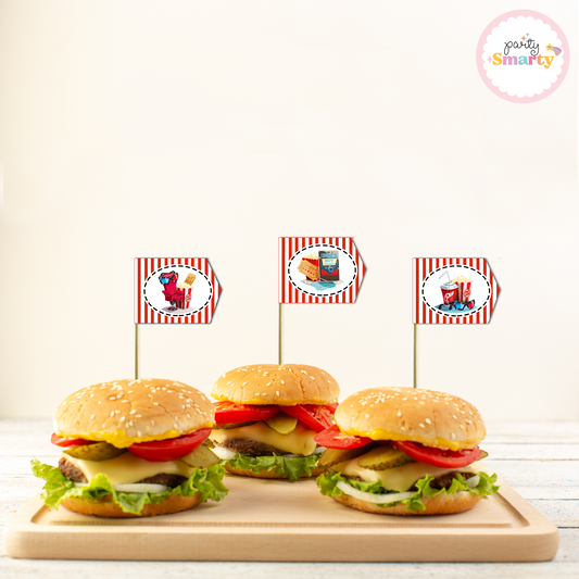 Movie Party Flag Picks - Set of 10