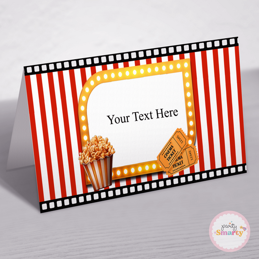 Movie Party Food Tags - Set of 12