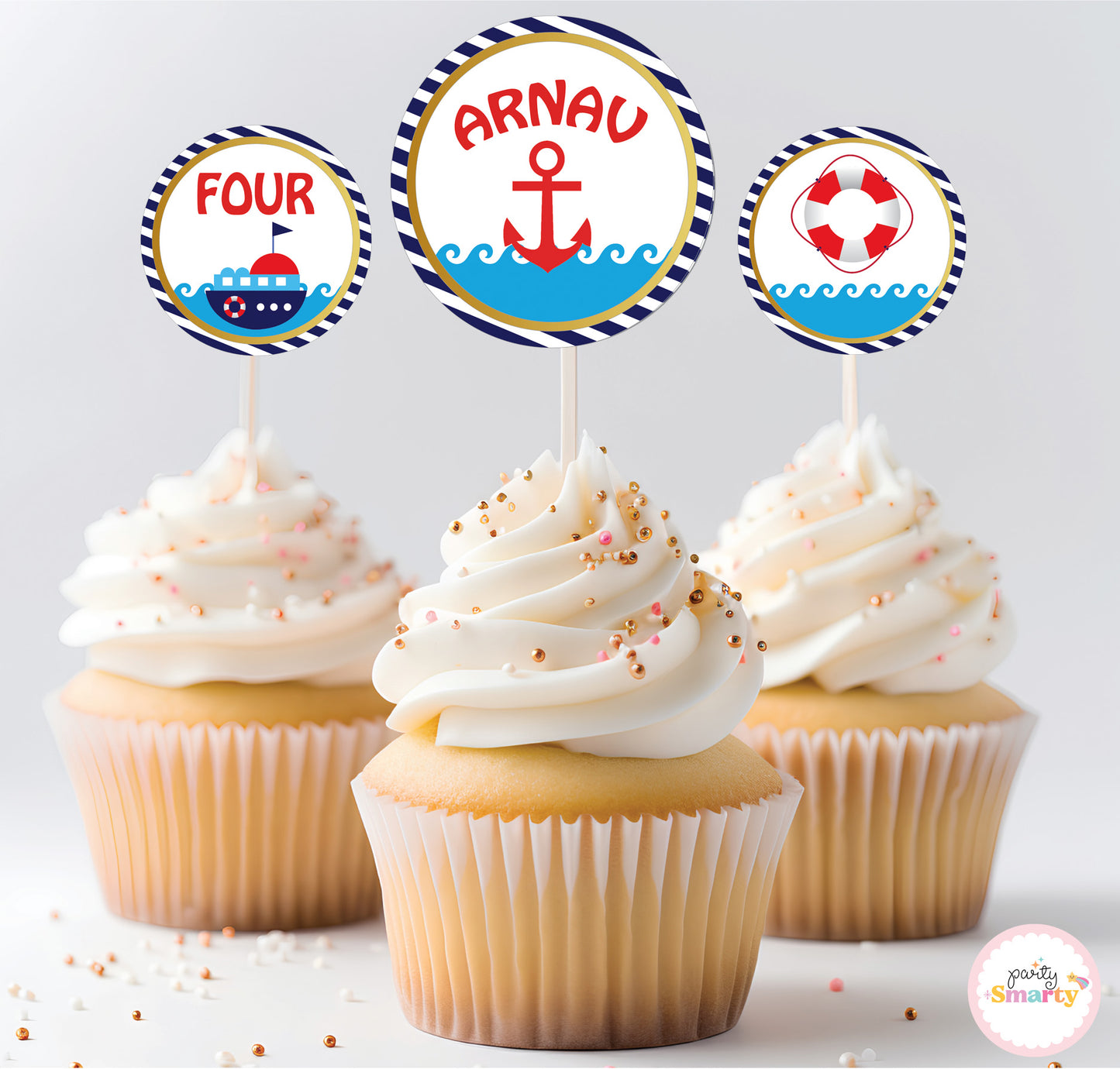 Nautical Cupcake Topper