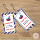 Nautical Thank You Tags - Set of 22