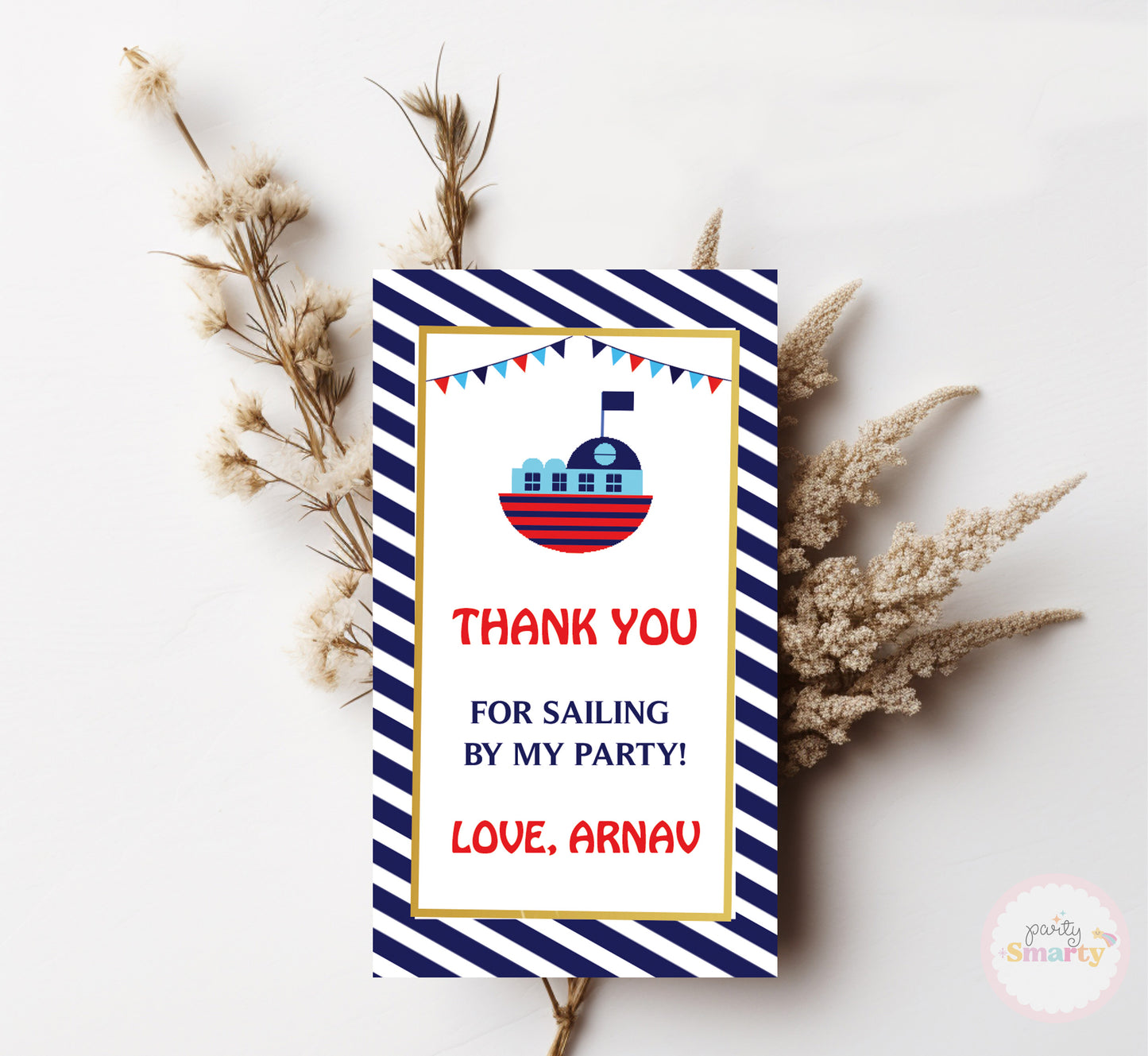 Nautical Thank You Tag