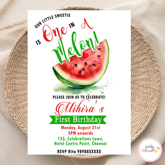 One in a melon Invite