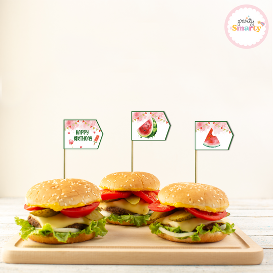 One in a melon Flag Picks - Set of 10