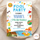 Pool Party Boy Invite