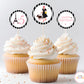 Paris Kiddie Cupcake Topper